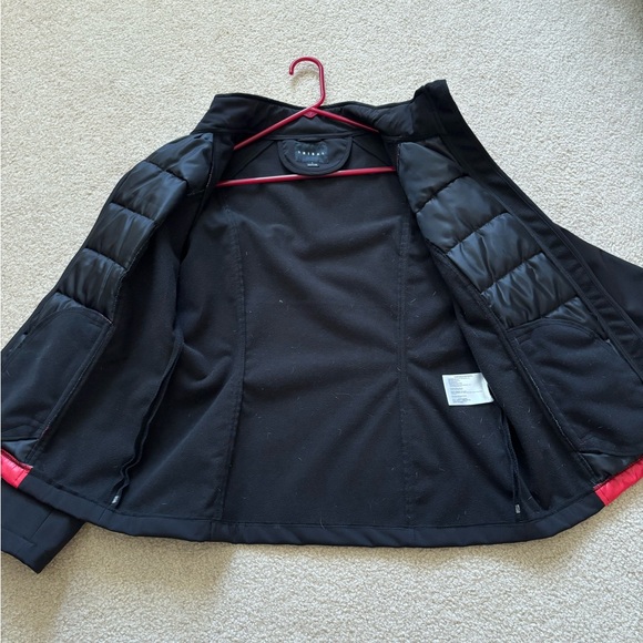 Tribal Red and Black Puffer Jacket - Picture 3 of 3